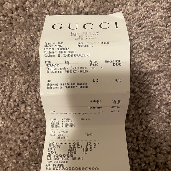 Beautiful Gucci ring for sale - Picture 8 of 8